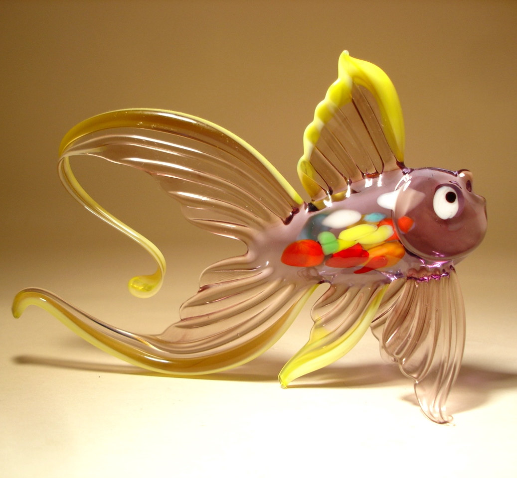 22 Stunning Handmade Blown Glass Fish Figurine by Bill 